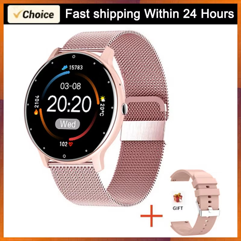 2025 Smartwatch for Men and Women - Fitness Tracker with Heart Rate Monitor, Waterproof Design, Compatible with Xiaomi, Android, and iOS