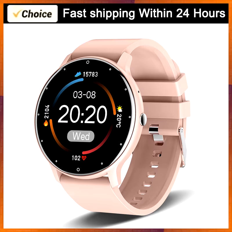 2025 Smartwatch for Men and Women - Fitness Tracker with Heart Rate Monitor, Waterproof Design, Compatible with Xiaomi, Android, and iOS