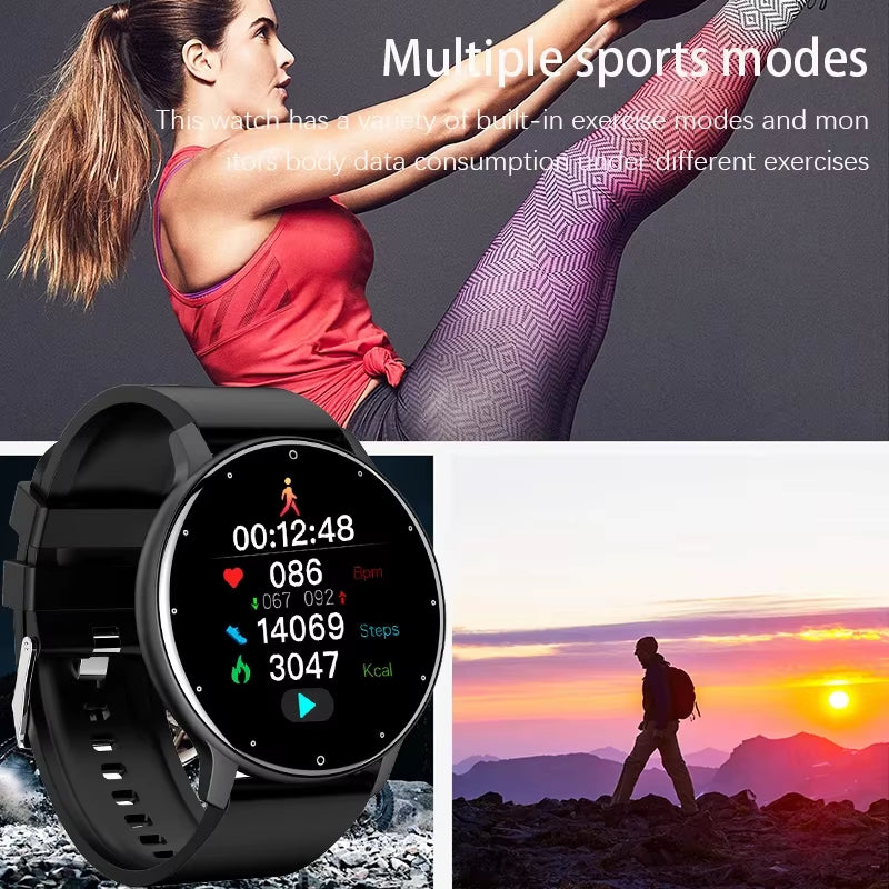 2025 Smartwatch for Men and Women - Fitness Tracker with Heart Rate Monitor, Waterproof Design, Compatible with Xiaomi, Android, and iOS
