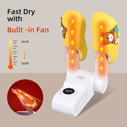 Portable Electric Shoe and Glove Dryer with Heating Blower for Boots and Socks - UK Model