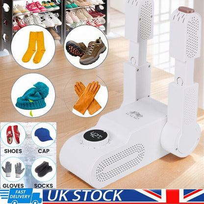 Portable Electric Shoe and Glove Dryer with Heating Blower for Boots and Socks - UK Model