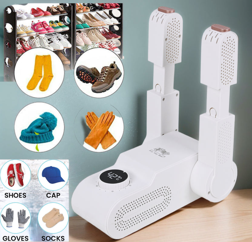 Portable Electric Shoe and Glove Dryer with Heating Blower for Boots and Socks - UK Model