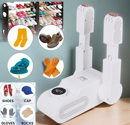 Portable Electric Shoe and Glove Dryer with Heating Blower for Boots and Socks - UK Model