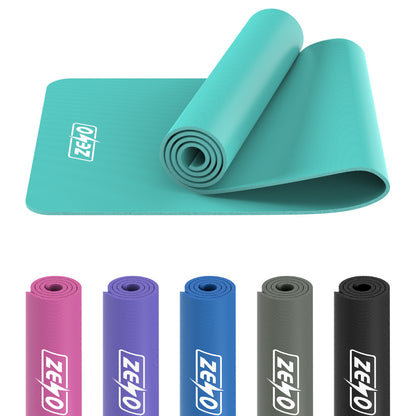 YOGA MAT 10MM THICK EXERCISE MAT GYM WORKOUT FITNESS PILATES HOME NON SLIP NBR