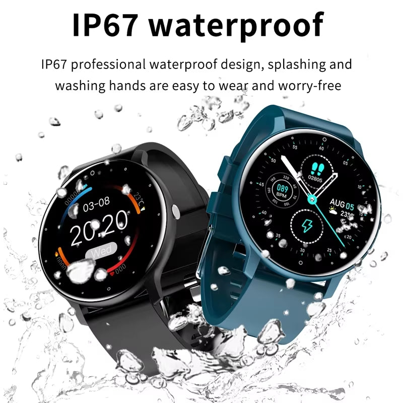 2025 Smartwatch for Men and Women - Fitness Tracker with Heart Rate Monitor, Waterproof Design, Compatible with Xiaomi, Android, and iOS