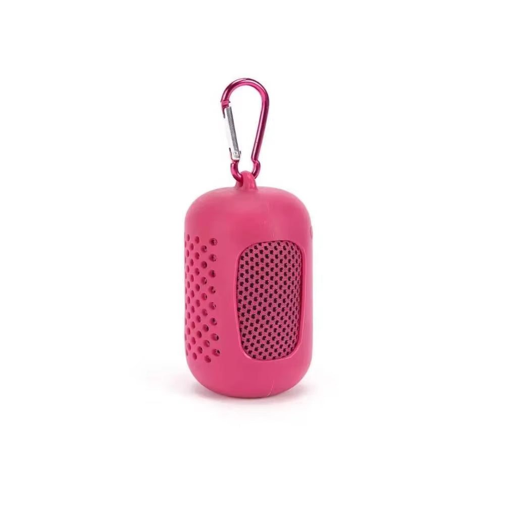 Portable Microfiber Quick-Dry Fitness Towel with Silicone Bag