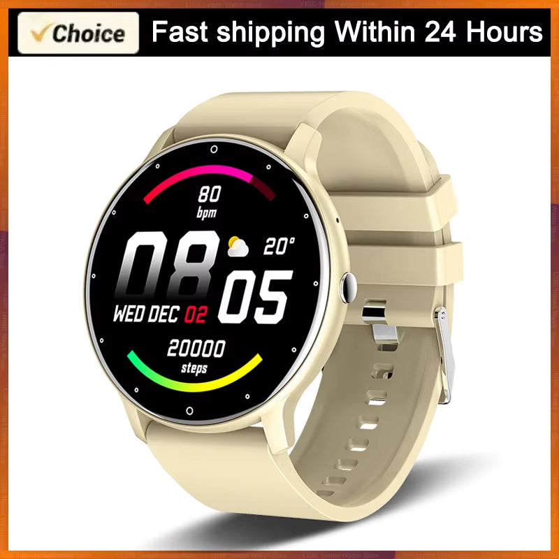 2025 Smartwatch for Men and Women - Fitness Tracker with Heart Rate Monitor, Waterproof Design, Compatible with Xiaomi, Android, and iOS