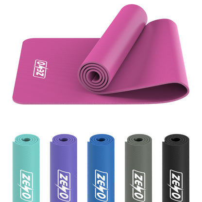 YOGA MAT 10MM THICK EXERCISE MAT GYM WORKOUT FITNESS PILATES HOME NON SLIP NBR