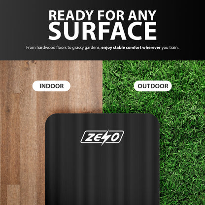 YOGA MAT 10MM THICK EXERCISE MAT GYM WORKOUT FITNESS PILATES HOME NON SLIP NBR