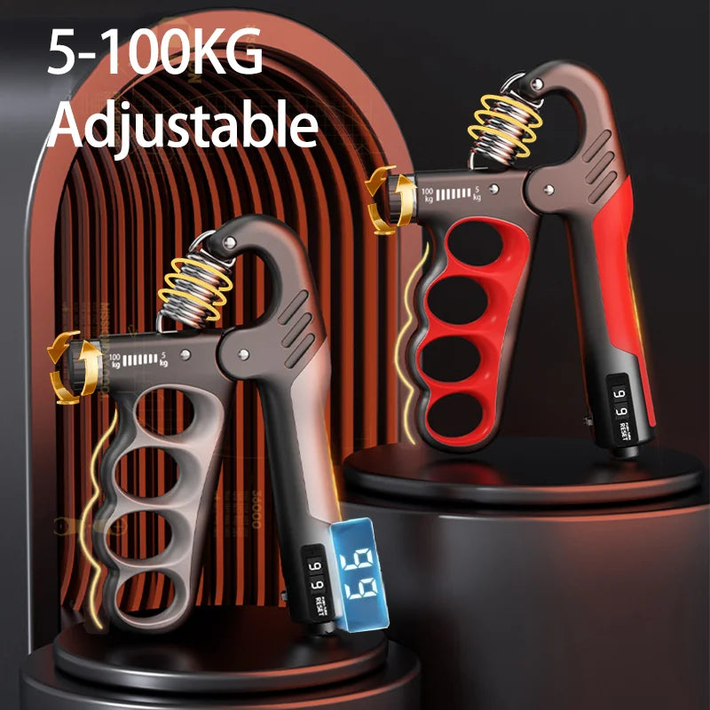 Adjustable Grip Strength Trainer for Muscle Recovery and Hand Fitness - 5-60/100/150Kg Resistance Levels
