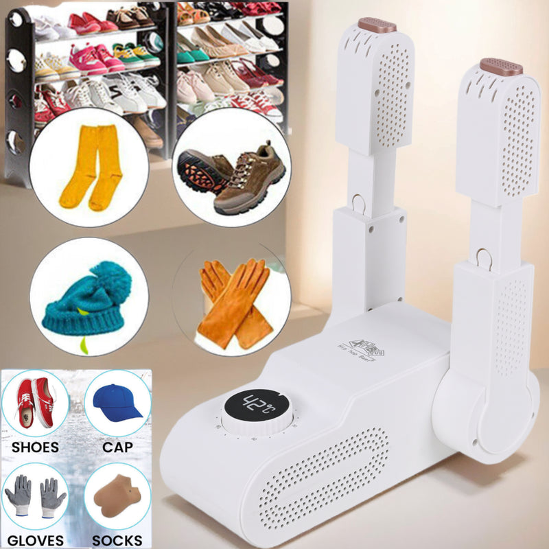 Portable Electric Shoe and Glove Dryer with Heating Blower for Boots and Socks - UK Model