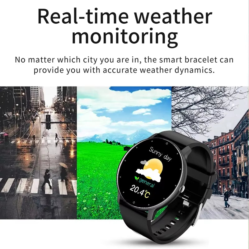 2025 Smartwatch for Men and Women - Fitness Tracker with Heart Rate Monitor, Waterproof Design, Compatible with Xiaomi, Android, and iOS